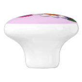 Niedliche Trauben und Blume Küche Keramikknauf (Seitenansicht)