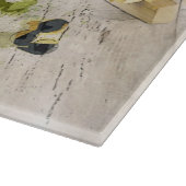 Niedliche Trauben und Weinflora Schneidebrett (Ecke)