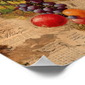 Niedliche TraubenCollage Poster (Ecke)