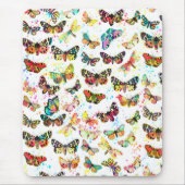 Niedliche trendige Aquarell-Spritzer Schmetterling Mousepad (Vorne)