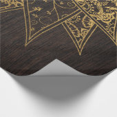 Niedliche trendige Blume handgezeichnetes Design Geschenkpapier (Ecke)