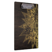 Niedliche trendige Blume handgezeichnetes Design Klemmbrett (Rechts)