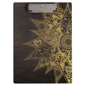 Niedliche trendige Blume handgezeichnetes Design Klemmbrett (Vorderseite)