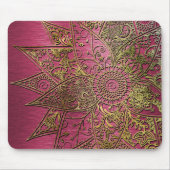Niedliche trendige Blume handgezeichnetes Design Mousepad (Vorne)