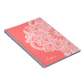 Niedliche trendige Blume handgezeichnetes Design Notizblock (Rechte Seite)