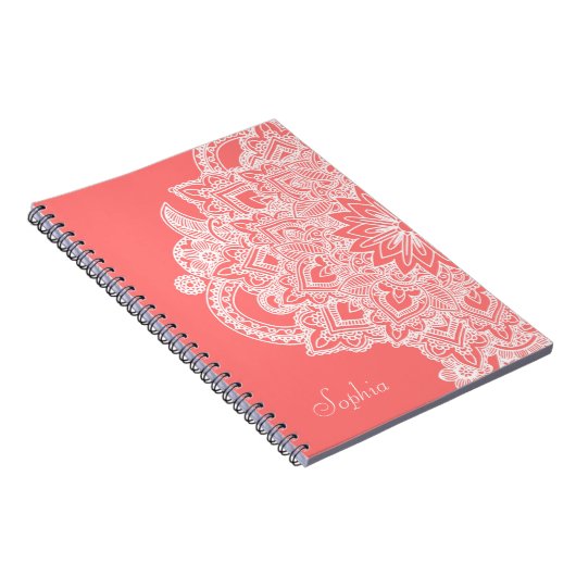 Niedliche trendige Blume handgezeichnetes Design Notizblock (Rechte Seite)