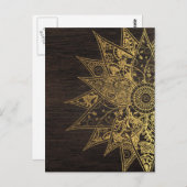 Niedliche trendige Blume handgezeichnetes Design Postkarte (Vorne/Hinten)