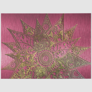 Niedliche trendige Blume handgezeichnetes Design Seidenpapier