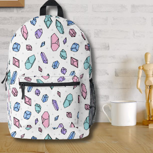 Niedliche, trendige Edelsteine Gemstones krystales Bedruckter Rucksack