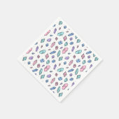 Niedliche, trendige Edelsteine Gemstones krystales Serviette (Ecke)