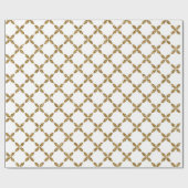 Niedliche trendige florale Imitate Gold Glitzer Mu Geschenkpapier (Flach)