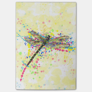 Niedliche trendige gürtelfarbene Spritzer Dragonf Post-it Klebezettel