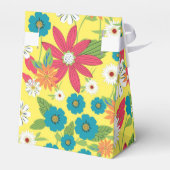 Niedliche trendige, gürtelweiche Farben Blumenmust Geschenkschachtel (Rückseite)