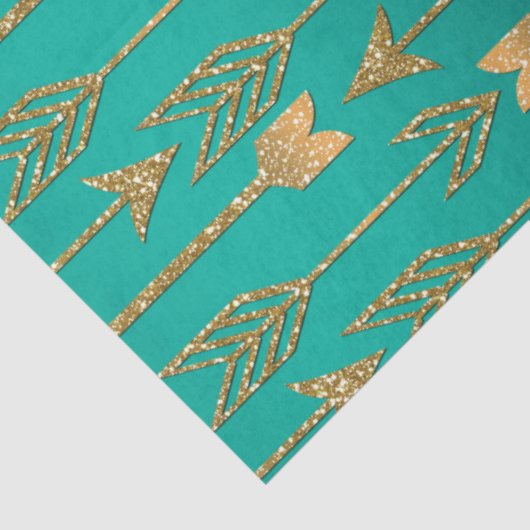 Niedliche trendige Imitate Gold Glitzer Stammespfe Seidenpapier (Ausschnitt)