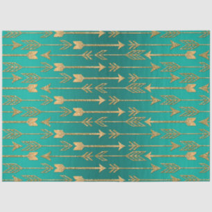 Niedliche trendige Imitate Gold Glitzer Stammespfe Seidenpapier