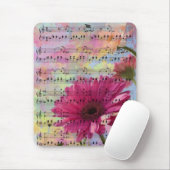 Niedliche trendige mädchenhafte Wasserfarben Gerbe Mousepad (Mit Mouse)