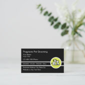 Niedliche, trendige Pet Grooming Business Cards Visitenkarte (Stehend Vorderseite)