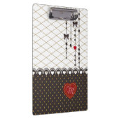 Niedliche trendige Spitzen-Imitate Gold Glitzer St Klemmbrett (Rechts)