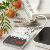 Niedliche trendige Spitzen-Imitate Gold Glitzer St Schlüsselanhänger (Vorderseite rechts)