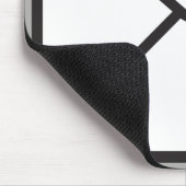 Niedliche trendy Envelope Heart Graphic & Gray Mousepad (Ecke)