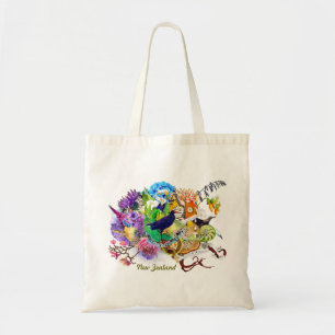 niedliche trendy Kiwicollage Tragetasche