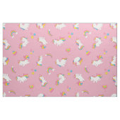 Niedliche TRENDY Magical Unicorn Pastellfarbe Rosa Stoff (Fat Quarter (45,7 x 55,9 cm))