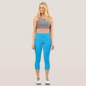 Niedliche Trendy Pasta Aqua Cooles Bier Capri Leggings (Vorderseite)