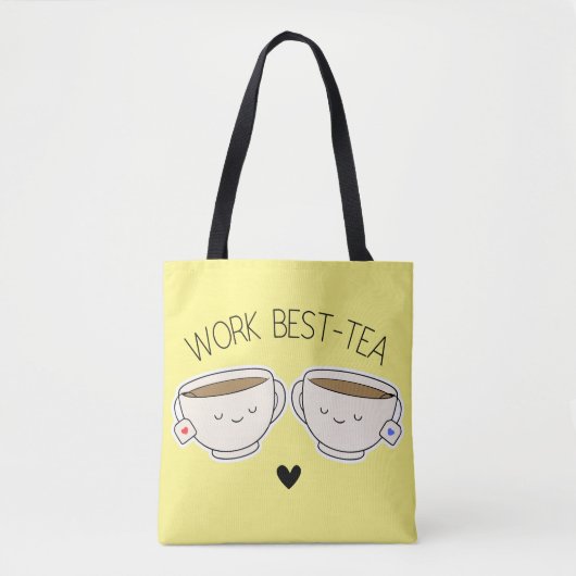 Niedliche Trendy Work Best Tea Work Tasche (Vorderseite)