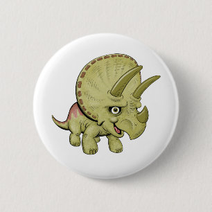 Niedliche Triceratops Button