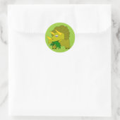 Niedliche Triceratops Dinosaurier Kinder Coole Ges Runder Aufkleber (Tasche)