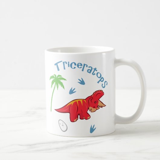 Niedliche Triceratops Kaffeetasse (Rechts)