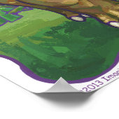 Niedliche Triceratops Kunst Geschenke und Zubehör Poster (Ecke)