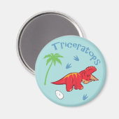 Niedliche Triceratops Magnet (Vorderseite/Rückseite)