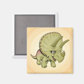 Niedliche Triceratops Magnet (Vorderseite/Rückseite)