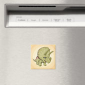 Niedliche Triceratops Magnet (In Situ (Geschirrspüler))