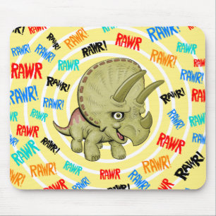 Niedliche Triceratops Mouse Pad Mousepad