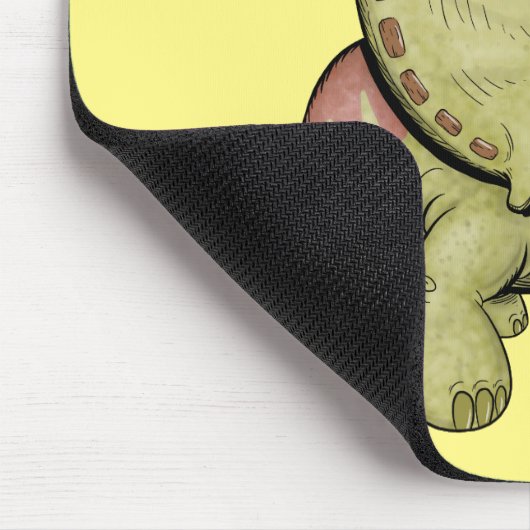 Niedliche Triceratops Mouse Pad Mousepad (Ecke)