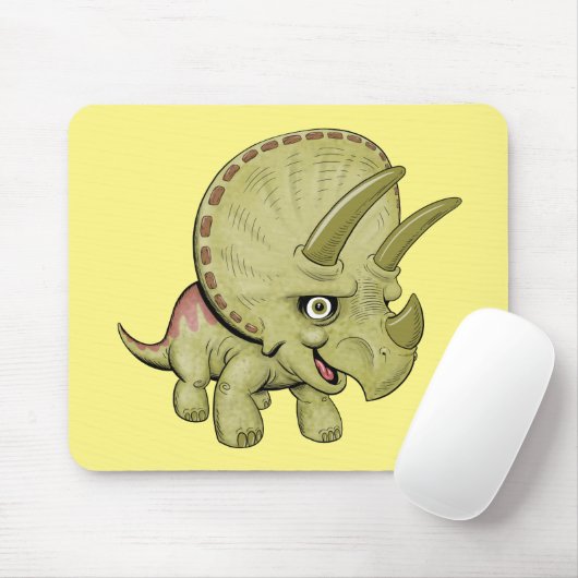 Niedliche Triceratops Mouse Pad Mousepad (Mit Mouse)