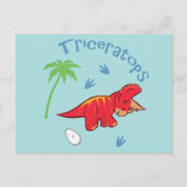 Niedliche Triceratops Postkarte (Vorderseite)