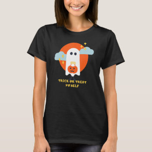 Niedliche Trick-Leckerei für Damen Halloween T-Shirt