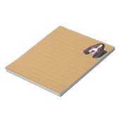 Niedliche Tricolor Basset Hoppy Notizblock (Rotiert)