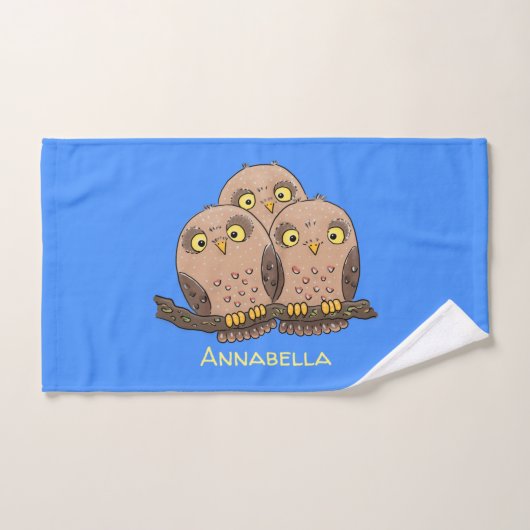 Niedliche Trio-Cartoon-Abbildung Badhandtuch Set (Handtuch)