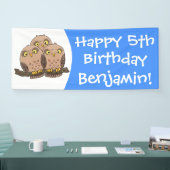 Niedliche Trio-Cartoon-Abbildung Banner (Messe)