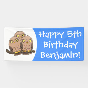 Niedliche Trio-Cartoon-Abbildung Banner