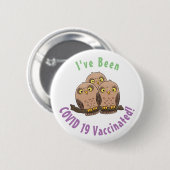 Niedliche Trio-Cartoon-Abbildung Button (Vorne & Hinten)