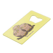 Niedliche Trio-Cartoon-Abbildung Geldbeutel Flaschenöffner (Vorderseite Schrägansicht)