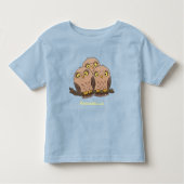 Niedliche Trio-Cartoon-Abbildung Kleinkind T-shirt (Vorderseite)