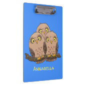 Niedliche Trio-Cartoon-Abbildung Klemmbrett (Rechts)