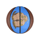 Niedliche Trio-Cartoon-Abbildung Mini Basketball (Vertikal)