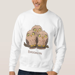 Niedliche Trio-Cartoon-Abbildung Sweatshirt